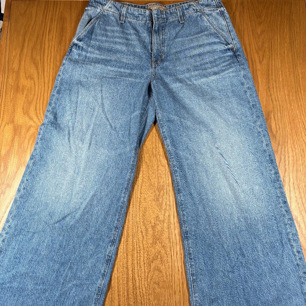 Point Sur Denim 100% Cotton Wide Leg Jeans Light Wash – Women’s 29 - Picture 2 of 13
